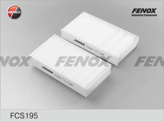 Fenox FCS195 - Фильтр воздуха в салоне autospares.lv