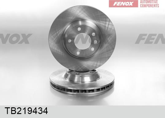 Fenox TB219434 - Тормозной диск autospares.lv