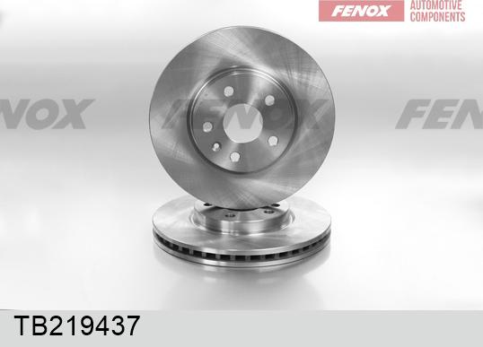 Fenox TB219437 - Тормозной диск autospares.lv