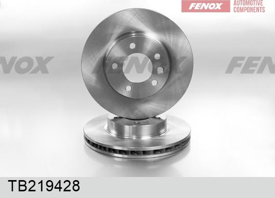 Fenox TB219428 - Тормозной диск autospares.lv