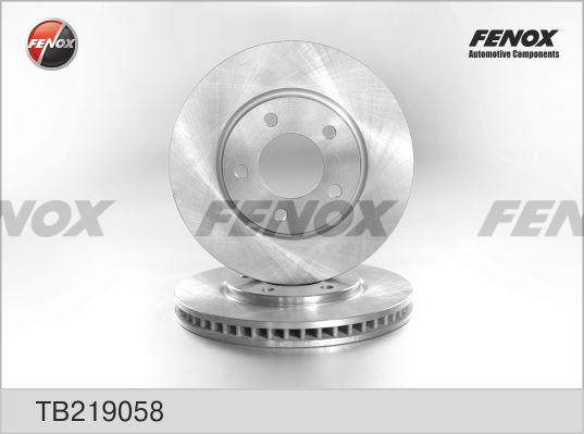 Fenox TB219058 - Тормозной диск autospares.lv