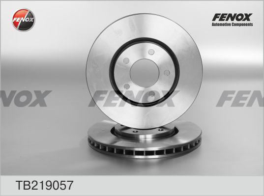Fenox TB219057 - Тормозной диск autospares.lv
