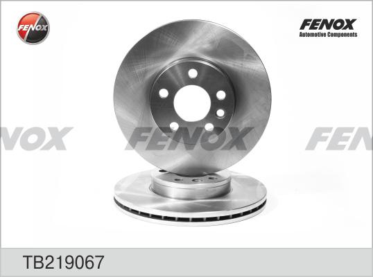 Fenox TB219067 - Тормозной диск autospares.lv