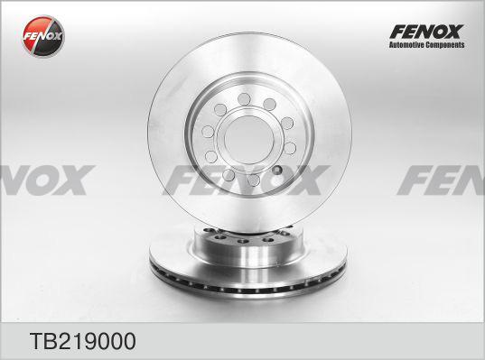 Fenox TB219000 - Тормозной диск autospares.lv