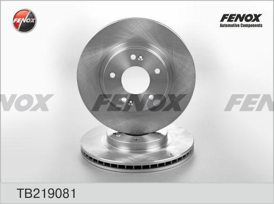 Fenox TB219081 - Тормозной диск autospares.lv