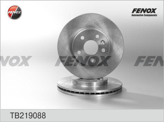 Fenox TB219088 - Тормозной диск autospares.lv