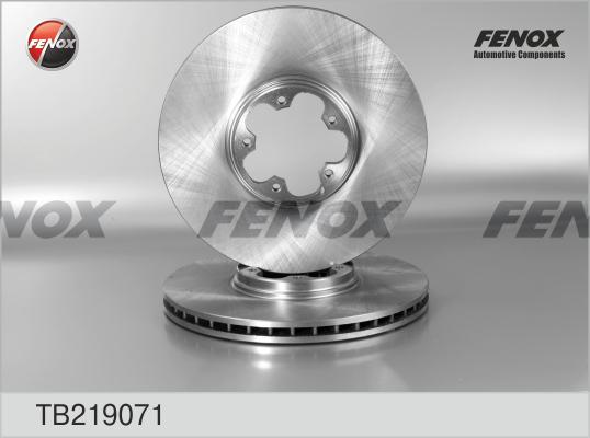 Fenox TB219071 - Тормозной диск autospares.lv