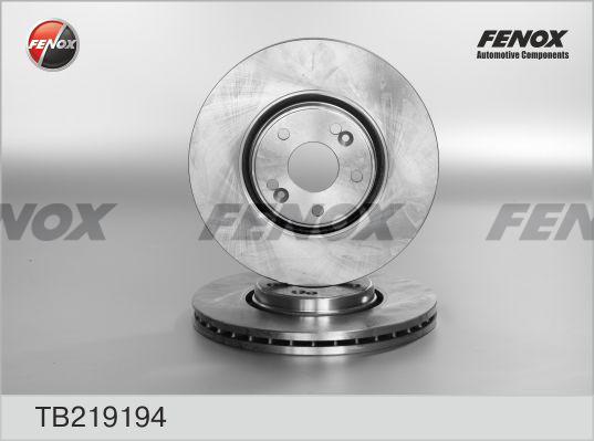 Fenox TB219194 - Тормозной диск autospares.lv