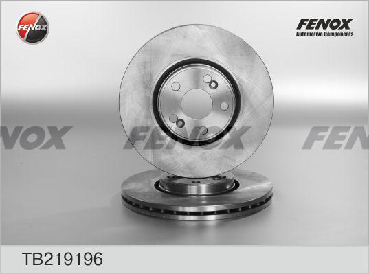 Fenox TB219196 - Тормозной диск autospares.lv