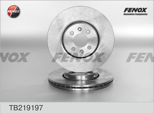 Fenox TB219197 - Тормозной диск autospares.lv