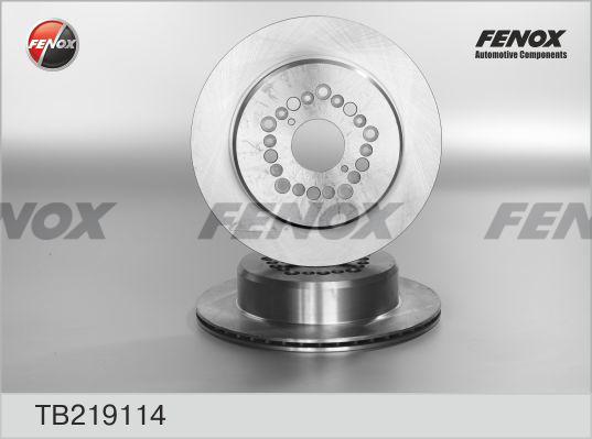 Fenox TB219114 - Тормозной диск autospares.lv