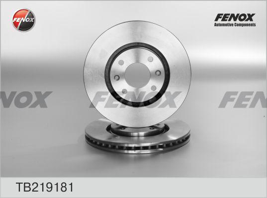 Fenox TB219181 - Тормозной диск autospares.lv
