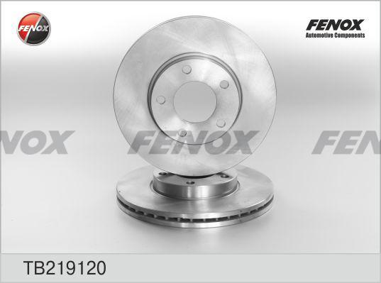 Fenox TB219120 - Тормозной диск autospares.lv