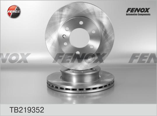 Fenox TB219352 - Тормозной диск autospares.lv