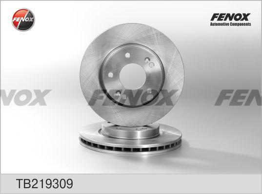 Fenox TB219309 - Тормозной диск autospares.lv