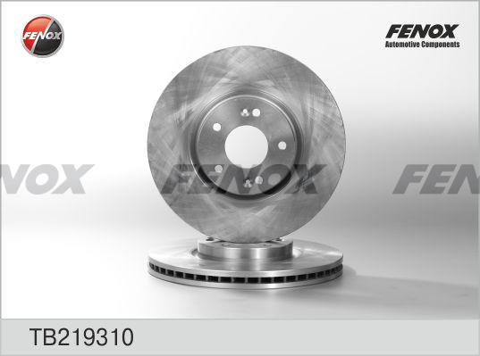 Fenox TB219310 - Тормозной диск autospares.lv