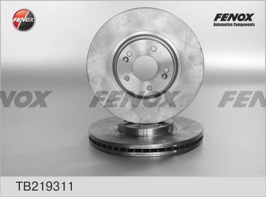 Fenox TB219311 - Тормозной диск autospares.lv