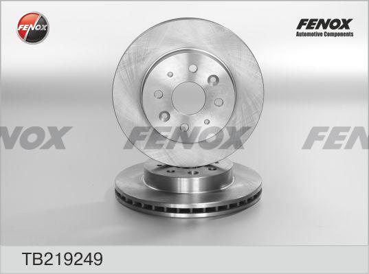 Fenox TB219249 - Тормозной диск autospares.lv