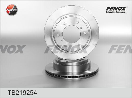 Fenox TB219254 - Тормозной диск autospares.lv