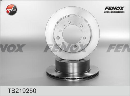 Fenox TB219250 - Тормозной диск autospares.lv