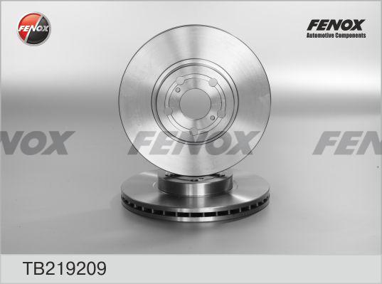 Fenox TB219209 - Тормозной диск autospares.lv