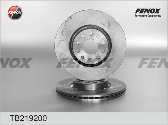 Fenox TB219200 - Тормозной диск autospares.lv