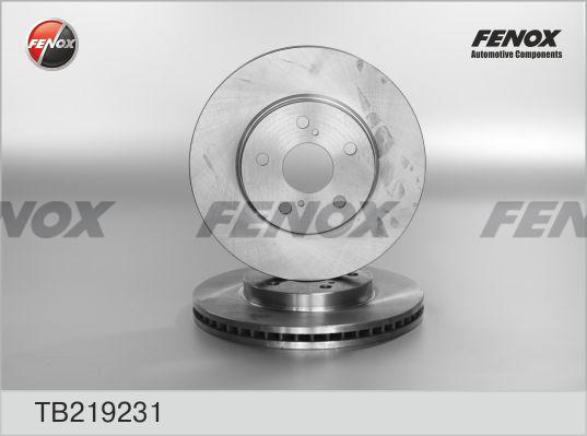 Fenox TB219231 - Тормозной диск autospares.lv