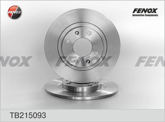 Fenox TB215093 - Тормозной диск autospares.lv