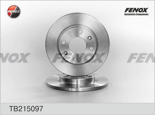 Fenox TB215097 - Тормозной диск autospares.lv