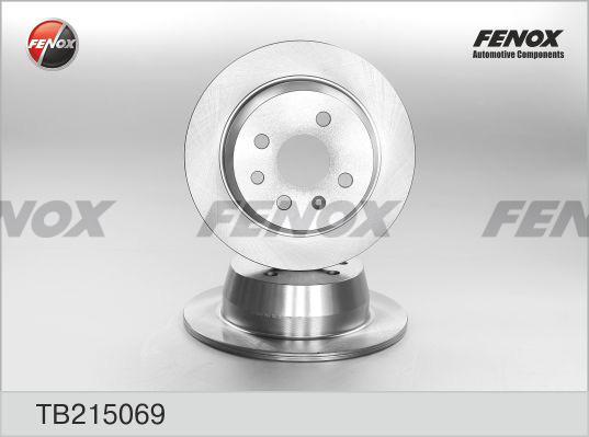 Fenox TB215069 - Тормозной диск autospares.lv