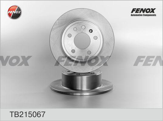 Fenox TB215067 - Тормозной диск autospares.lv