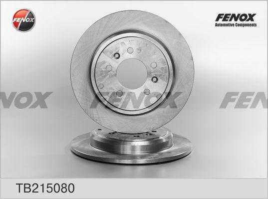 Fenox TB215080 - Тормозной диск autospares.lv