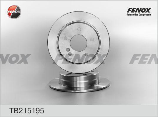 Fenox TB215195 - Тормозной диск autospares.lv