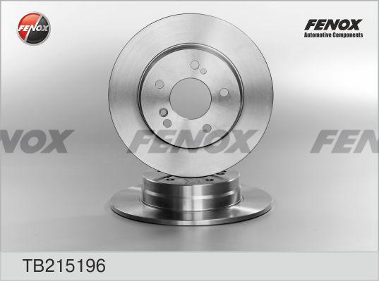 Fenox TB215196 - Тормозной диск autospares.lv