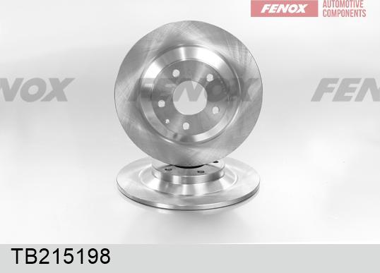 Fenox TB215198 - Тормозной диск autospares.lv