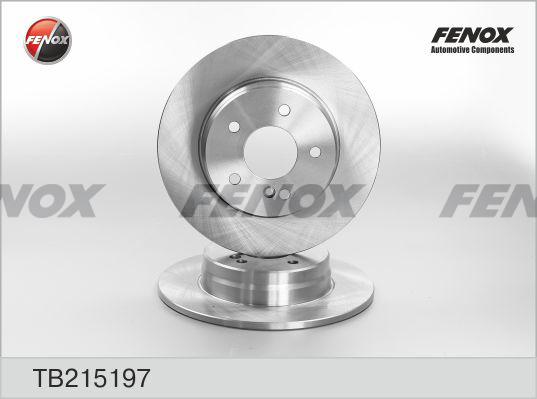 Fenox TB215197 - Тормозной диск autospares.lv