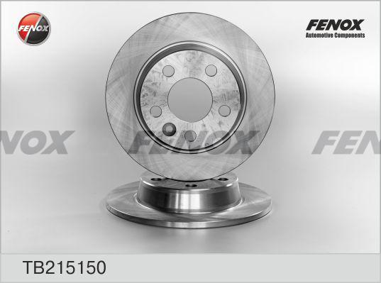 Fenox TB215150 - Тормозной диск autospares.lv