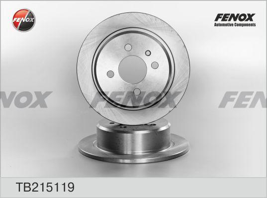 Fenox TB215119 - Тормозной диск autospares.lv