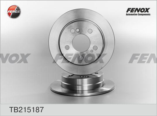 Fenox TB215187 - Тормозной диск autospares.lv