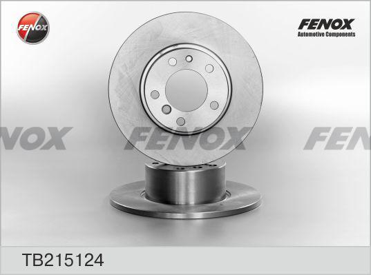 Fenox TB215124 - Тормозной диск autospares.lv