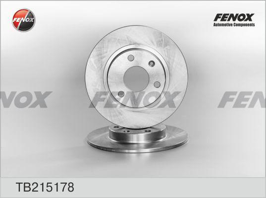 Fenox TB215178 - Тормозной диск autospares.lv