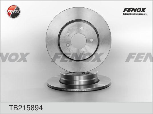 Fenox TB215894 - Тормозной диск autospares.lv