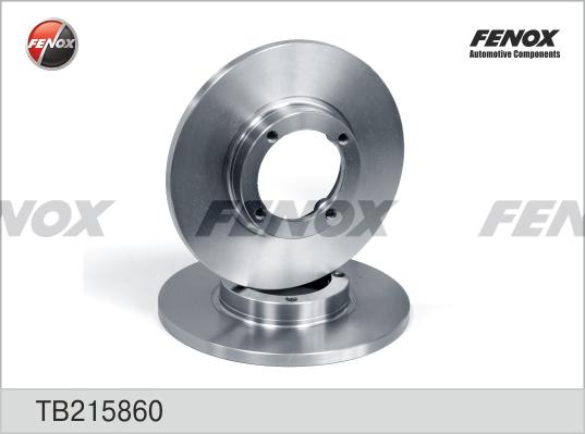 Fenox TB215860 - Тормозной диск autospares.lv
