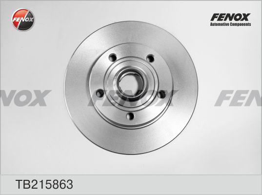 Fenox TB215863 - Тормозной диск autospares.lv
