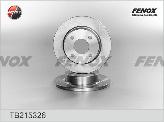 Fenox TB215326 - Тормозной диск autospares.lv