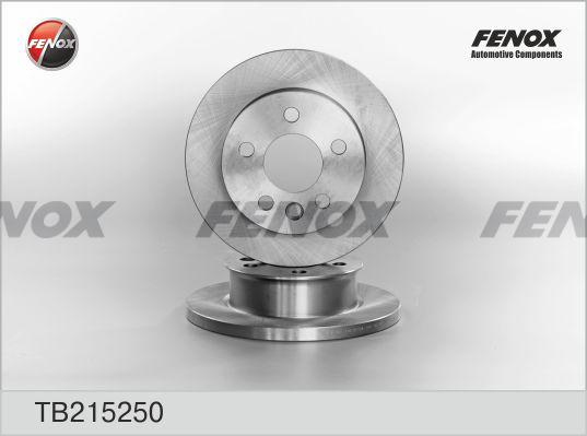 Fenox TB215250 - Тормозной диск autospares.lv