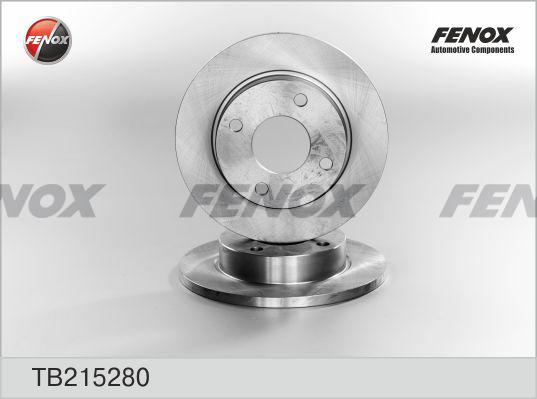Fenox TB215280 - Тормозной диск autospares.lv