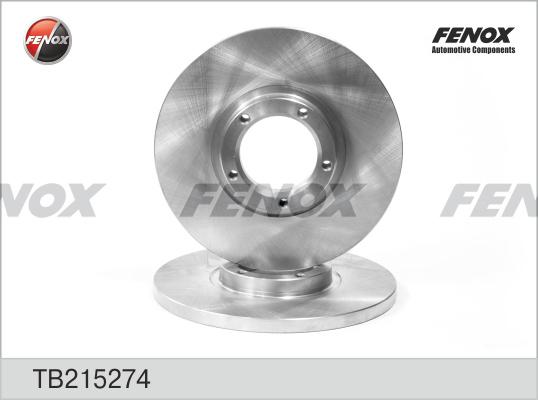 Fenox TB215274 - Тормозной диск autospares.lv