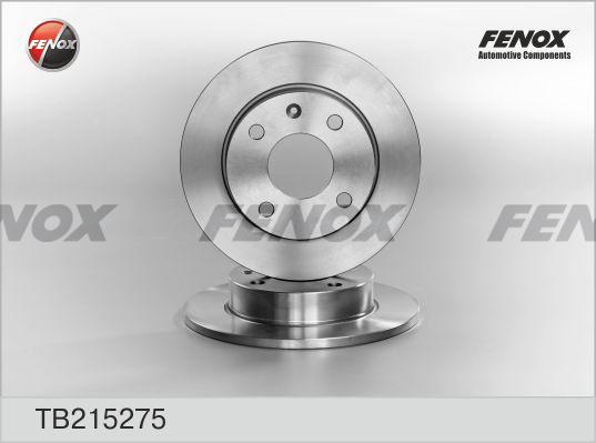 Fenox TB215275 - Тормозной диск autospares.lv