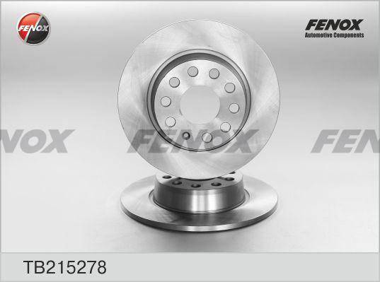 Fenox TB215278 - Тормозной диск autospares.lv